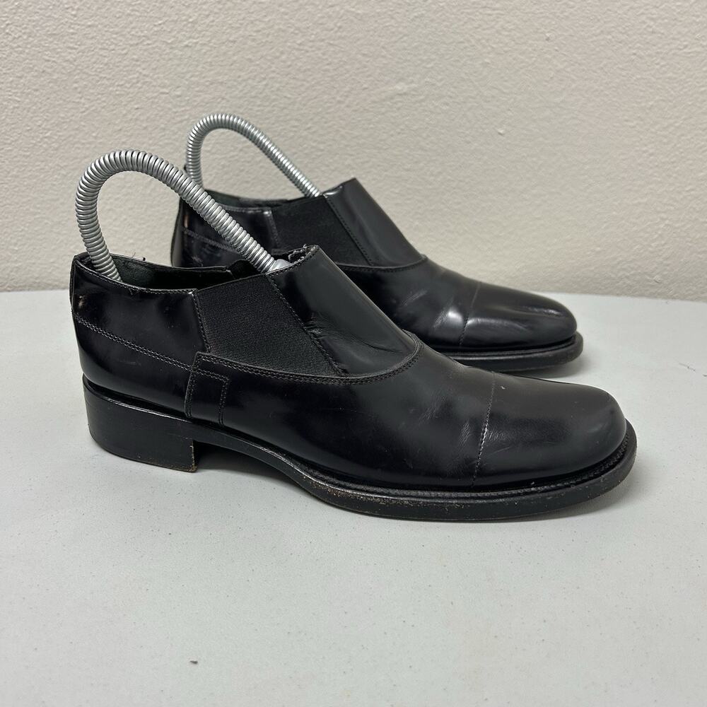 Authentic Prada Pull Leather‎ Boots Shoes Slip-On Size 35 EU 36 US 5